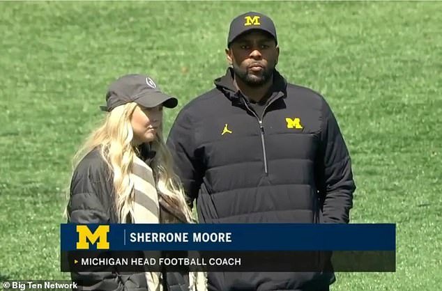 La asistente de Sherrone Moore, Paige Shiver, rompe el silencio días después de la escandalizada victoria legal del entrenador de Michigan