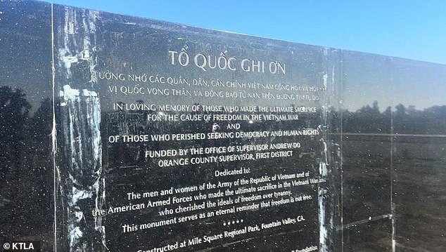 Un monumento a la guerra de Vietnam terriblemente de mala calidad será demolido después de gastar 1 millón de dólares en su construcción