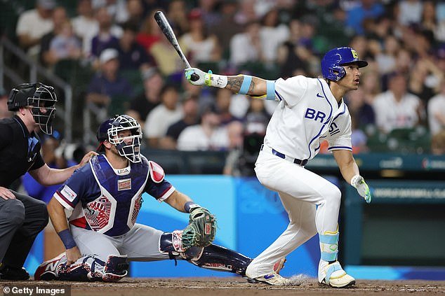 Lucas, el hijo de Manny Ramírez, anota DOS VECES contra el equipo de EE. UU. Mientras Brasil amenaza con una gran sorpresa en el primer partido del CMB