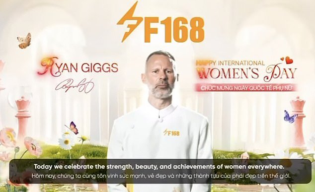 La ex estrella del Man United Ryan Giggs aparece en un vídeo que promociona el Día Internacional de la Mujer para un sitio de apuestas asiático, el último movimiento posterior a su carrera desde las acusaciones de abuso doméstico.