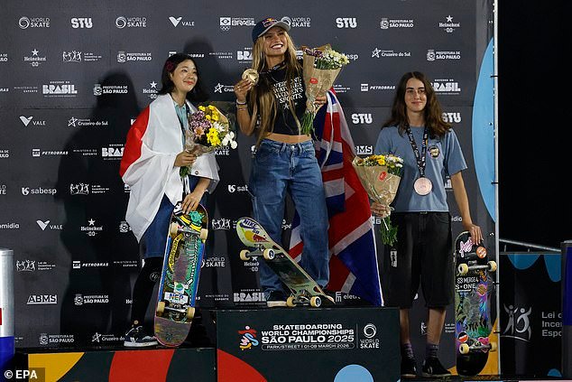 Sky Brown, skater británico de 17 años, ¡AÚN es campeón del mundo! Adolescente pide “paz mundial” tras su segundo título, tras ganar el primero cuando tenía sólo 14 años
