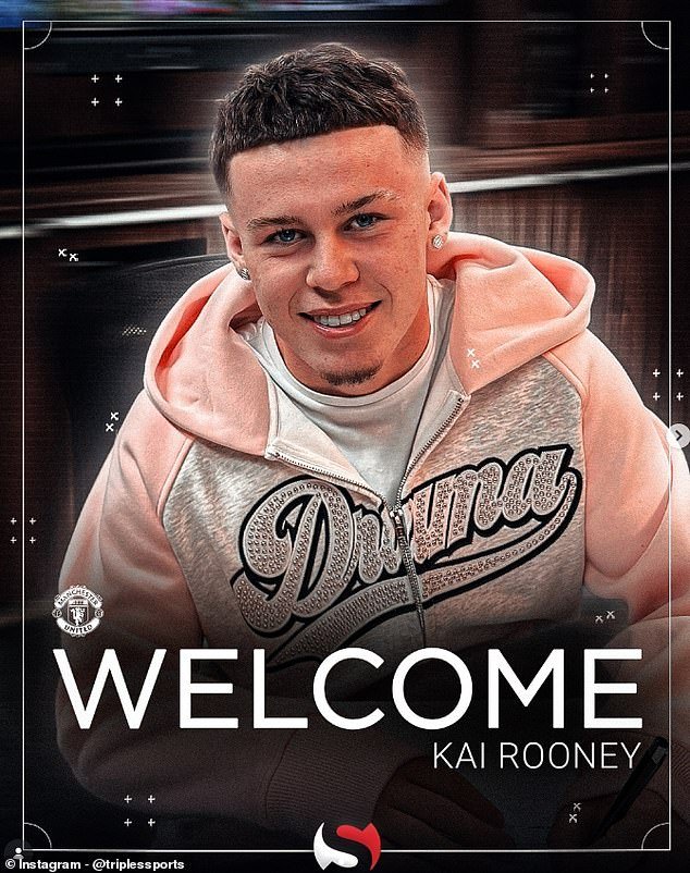 Kai Rooney, de 16 años, firma con el mismo súper agente que su padre Wayne y Harry Maguire, mientras la estrella del Man United da el siguiente paso en su carrera.