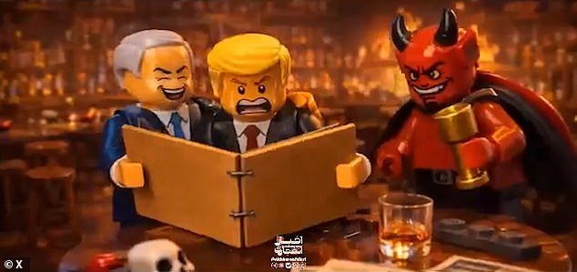 Irán comparte un extraño video de LEGO que muestra cohetes golpeando una base militar británica en Chipre y estrellándose contra rascacielos de Dubai