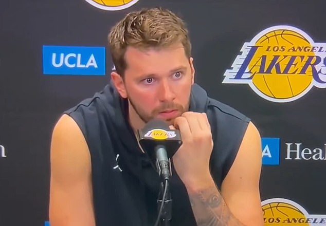 La superestrella de los Lakers, Luka Doncic, da una actualización emocional cuando se le pregunta sobre la conmoción por la separación de su prometida