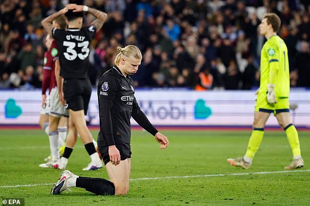 ¿El día que el título de la Premier League se le escapó al Manchester City? El equipo de Pep Guardiola mostró un aire de derrotismo en un partido que simplemente tenía que ganar después de la espectacular victoria del Arsenal, escribe OLIVER HOLT