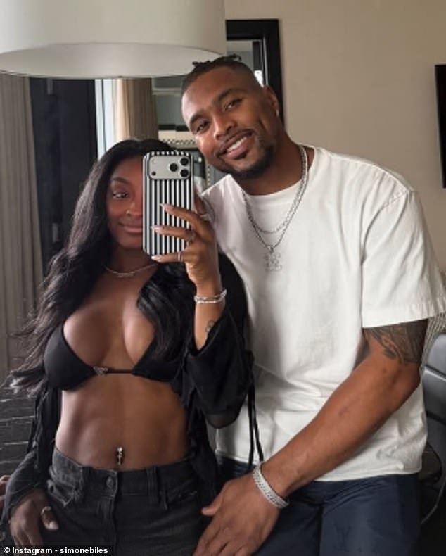 Simone Biles, escasamente vestida, celebra su cumpleaños número 29 con su esposo de la NFL, Jonathan Owens: ‘Feliz cumpleaños, perra’