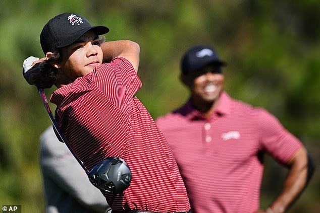 Pesadilla para Charlie Woods cuando el hijo de Tiger, de 17 años, termina último por 10 TIROS en el prestigioso ‘Junior Masters’