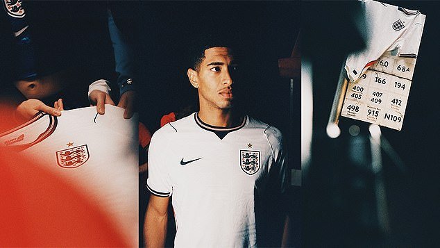 Jude Bellingham presenta los uniformes de Inglaterra para la Copa del Mundo junto a Harry Kane y Marcus Rashford después de trabajar en los planes de Thomas Tuchel