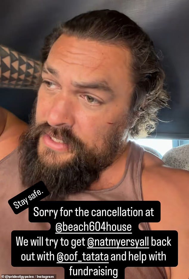 Jason Momoa es evacuado junto con miles de hawaianos mientras su casa se queda sin electricidad después de que 12 pulgadas de lluvia azotaran el paraíso tropical y provocaran inundaciones históricas.