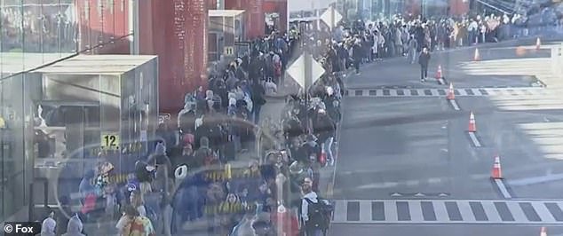 Miseria durante las vacaciones de primavera para miles mientras la línea salvaje de la TSA se extiende a lo largo de la CALLE