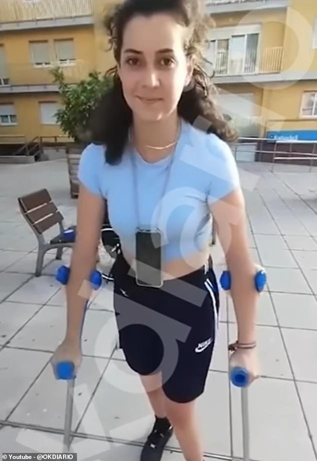 Surge un desgarrador video que muestra a la víctima de violación sacrificada Noelia Castillo Ramos tratando de volver a caminar después de una parálisis