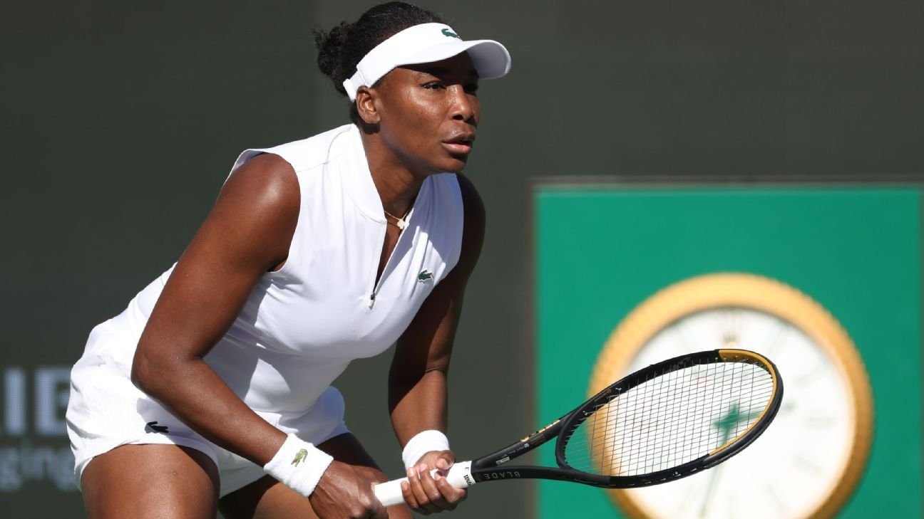 Venus Williams cae en primera ronda del BNP Paribas Open