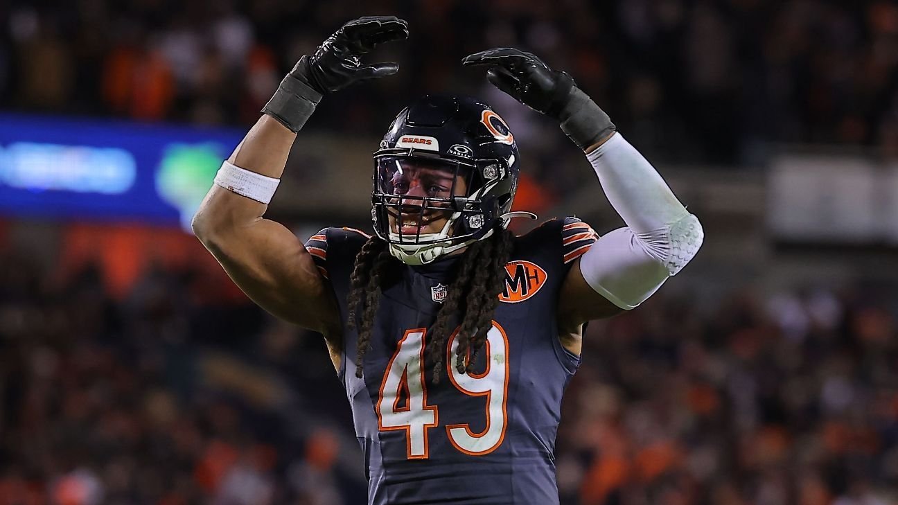 Fuentes: Bears liberarán al apoyador veterano Tremaine Edmunds