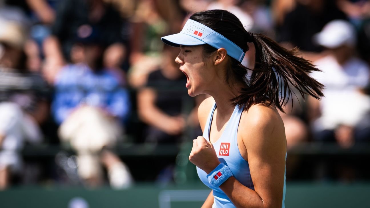 Emma Raducanu gana el primer partido de Indian Wells con una actuación dominante