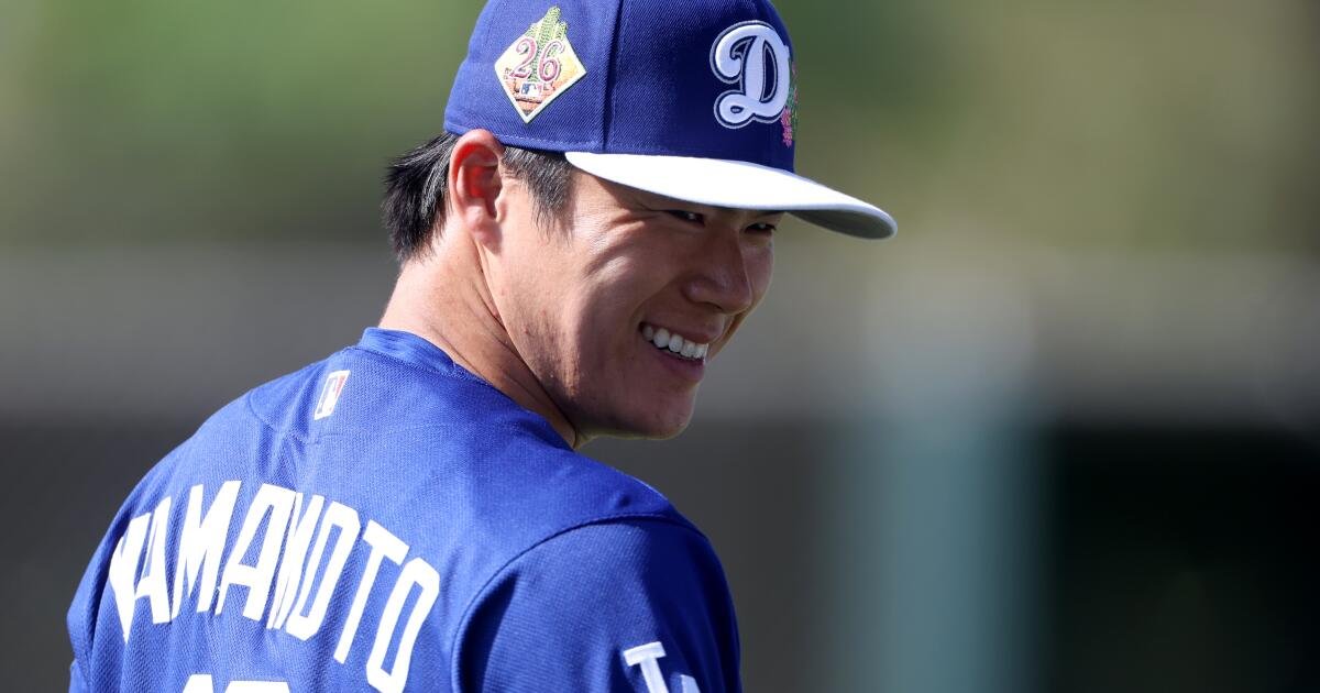 Yoshinobu Yamamoto vuelve a ser nombrado titular para el día inaugural de los Dodgers