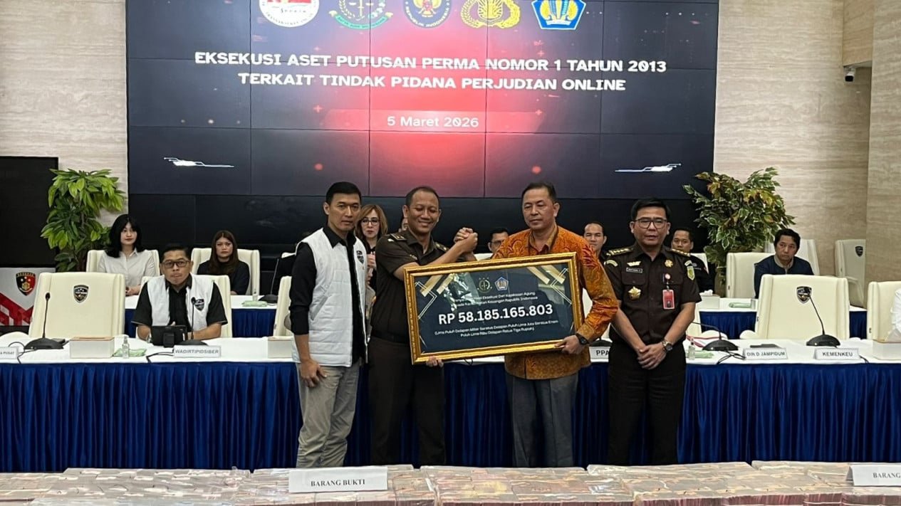 Bareskrim se llevó el dinero de Judol, Rp. 58 mil millones depositados en el Tesoro del Estado, 133 cuentas confiscadas