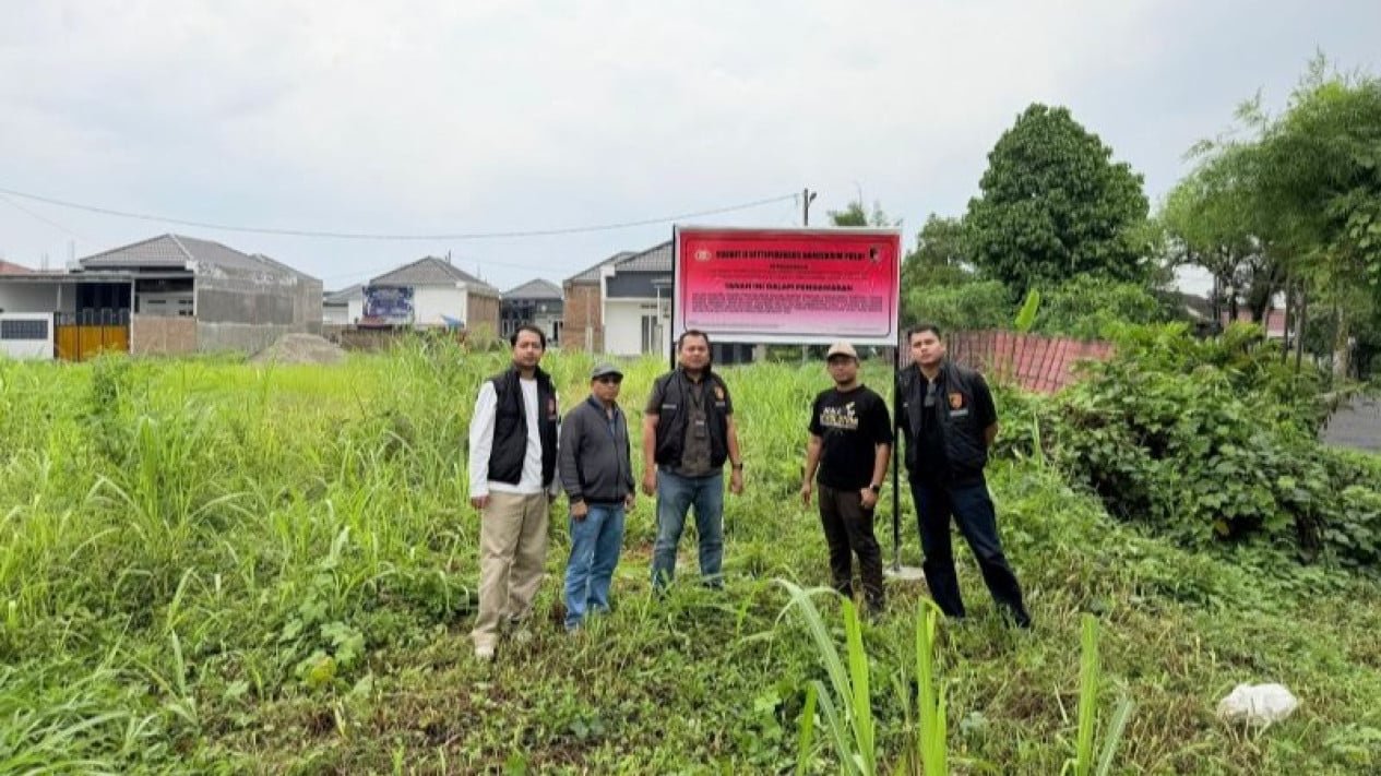 Bareskrim incauta 300 mil millones de IDR en activos en el caso de fraude de PT DSI, oficinas y 5 hectáreas de terreno también arrasadas