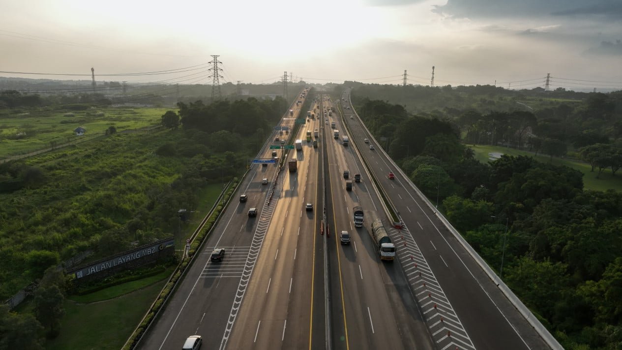 Jasa Marga registra 1,4 millones de vehículos que salen de Jabodetabek, la mayoría regresando a Java y Bandung