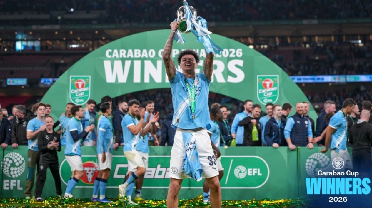 El Manchester City, campeón de la Copa de la Liga inglesa, envía un fuerte mensaje al Arsenal