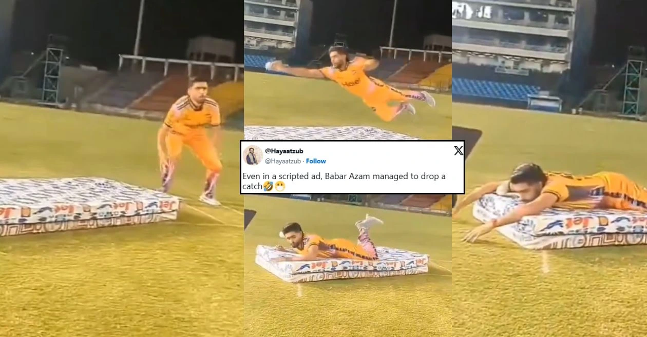 Los fanáticos molestan a Babar Azam por dejar caer un tiro durante la sesión publicitaria