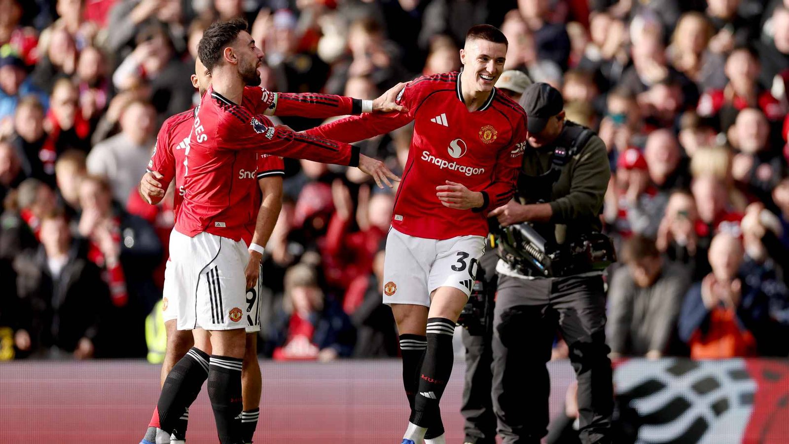 Bruno Fernandes, elegido Jugador del Partido en la victoria en casa sobre el Crystal Palace