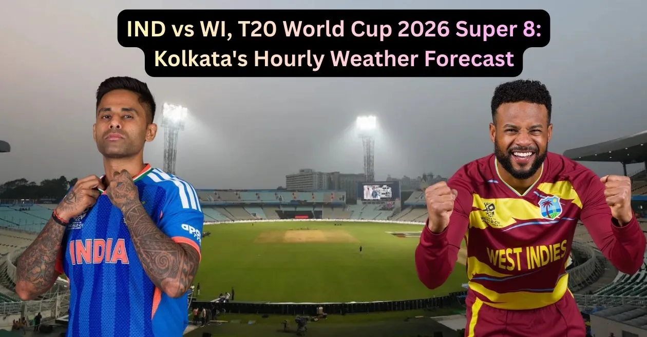 IND vs WI, Copa del Mundo T20 2026 Super 8: pronóstico del tiempo por hora para Calcuta