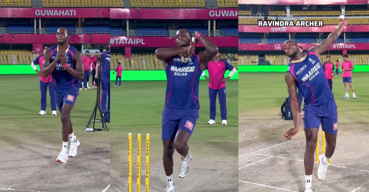 MIRAR: Jofra Archer imita perfectamente la acción de bolos de Ravindra Jadeja antes del choque RR vs CSK en IPL 2026