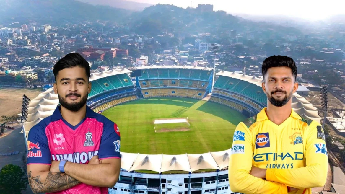 RR vs CSK, IPL 2026: informe previo del estadio Barsapara y pronóstico del tiempo de Guwahati