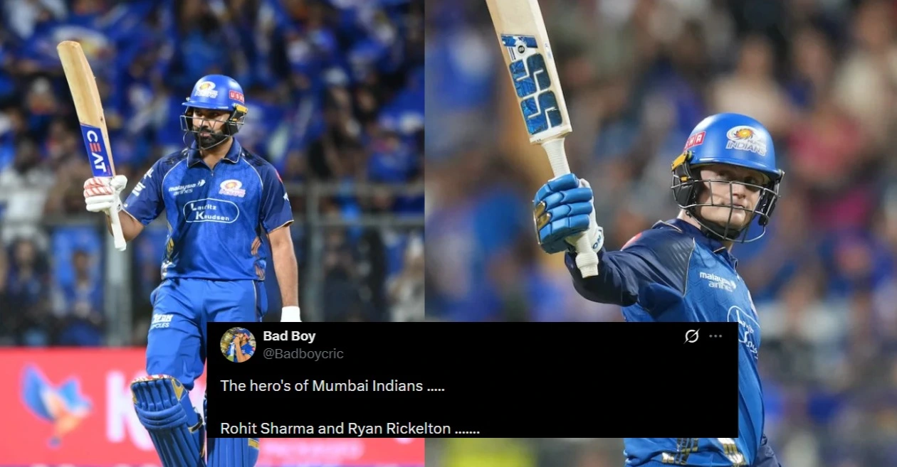 Los fanáticos estallan cuando Rohit Sharma y Ryan Rickelton guían a MI hacia una victoria récord sobre KKR en IPL 2026