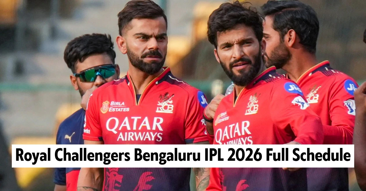 Calendario completo de Royal Challengers Bengaluru IPL 2026: fecha, hora y lugares del partido RCB