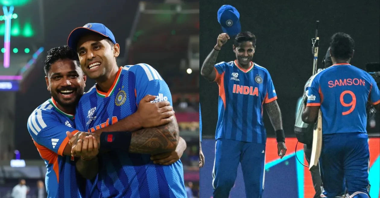 Copa del Mundo T20 2026: Suryakumar Yadav se inclina de todo corazón ante Sanju Samson después de que India llegara a semifinales; el vídeo se vuelve viral