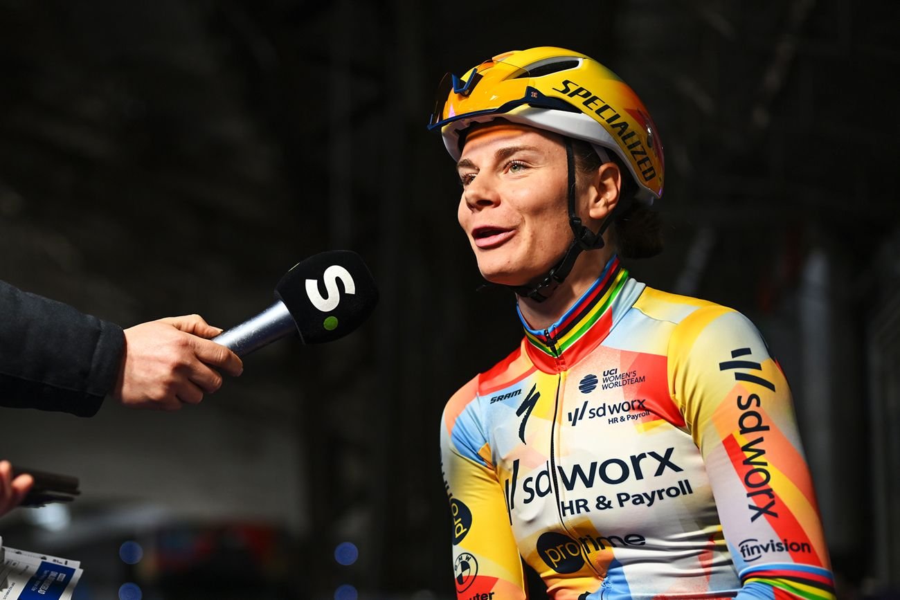 “Sólo tengo que confiar en mis habilidades” – Lotte Kopecky quiere evitar la mala suerte de Omloop Het Nieuwsblad para recuperarse en la carrera Strade Bianche