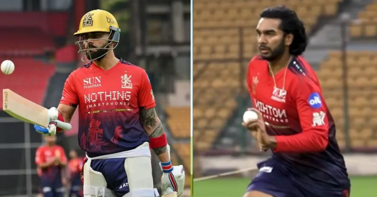 IPL 2026 (MIRAR): Virat Kohli llama en broma a Venkatesh Iyer ‘Allan Donald’ durante la práctica de red de RCB