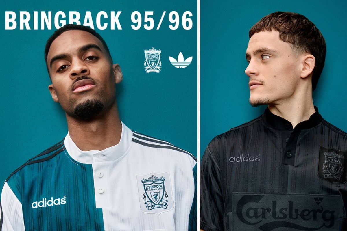 ¡Lanzada la colección de camisetas retro Liverpool x Adidas 1995/96!