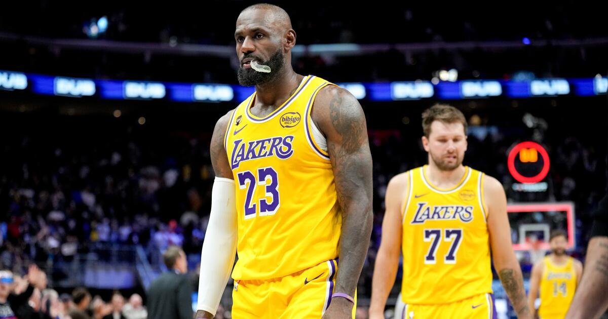La recuperación de los Lakers contra Detroit fracasa cuando termina la racha de nueve victorias consecutivas