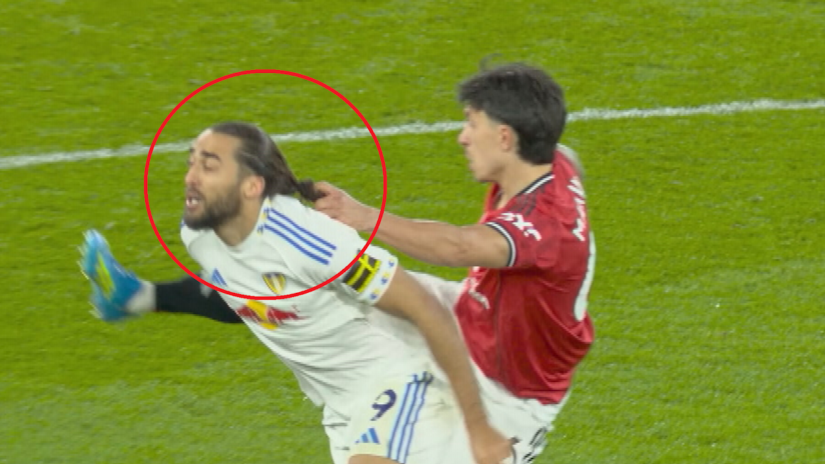 Manchester United pierde ante Leeds tras expulsión de Lisandro Martínez por tirarle del pelo; Resultados de la Premier League, vídeo