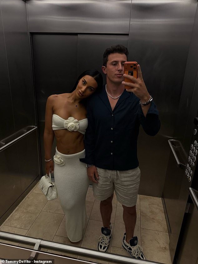 El héroe de culto de la NFL, Tommy DeVito, lanza una nueva relación con románticas fotos de vacaciones en el Caribe