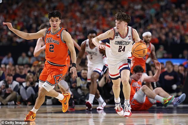 El héroe de March Madness, Braylon Mullins, lleva a UConn de regreso al campeonato nacional con una victoria sobre Illinois
