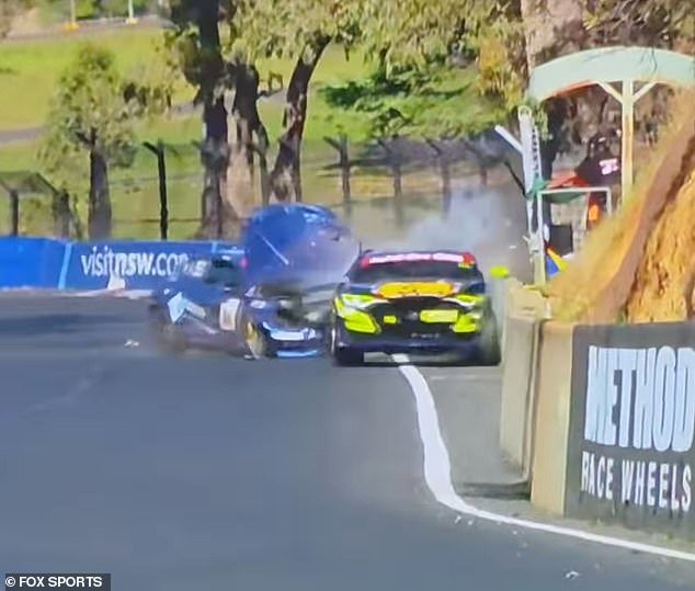 Vea el momento en que Grant Denyer es hospitalizado en un aterrador accidente automovilístico