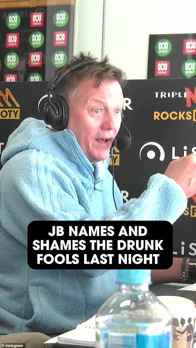 El comentarista de fútbol James Brayshaw nombra y avergüenza a sus colegas famosos por beber demasiado en un evento de la AFL