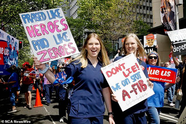 Las enfermeras de Nueva Gales del Sur obtienen un aumento salarial de hasta el 28 por ciento en una gran victoria