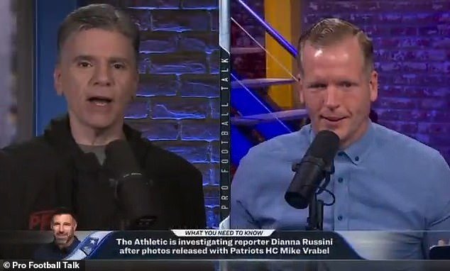 Momento extraño: un experto de la NFL cierra el debate sobre el escándalo fotográfico de Dianna Russini y Mike Vrabel en vivo