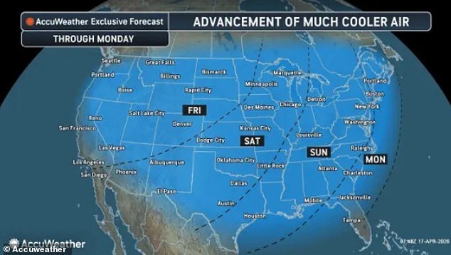 EE.UU. se prepara para una helada profunda tras una ola de calor mientras los vientos helados de Alaska amenazan a 100 millones de estadounidenses con mínimos históricos