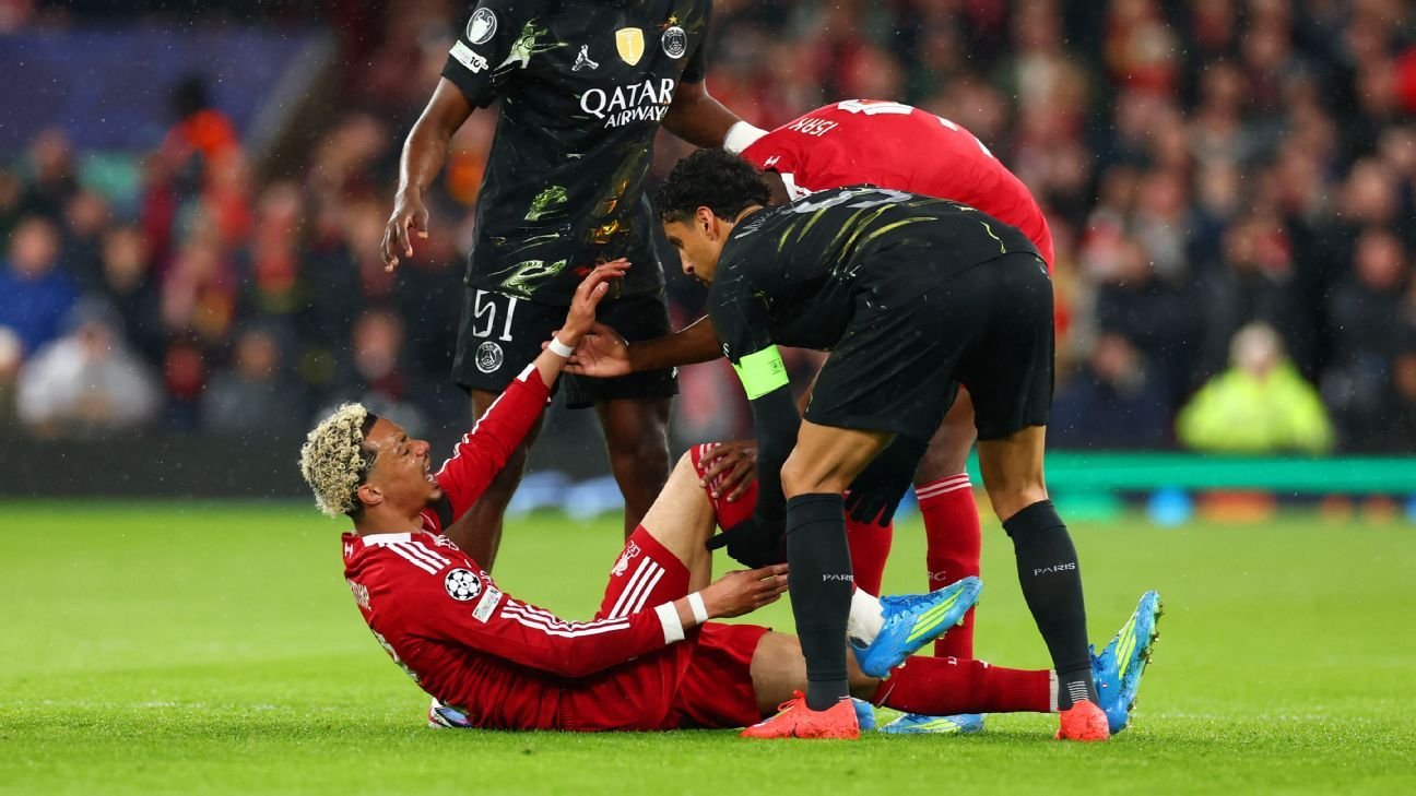 Hugo Ekitike del Liverpool se rompe el tendón de Aquiles y se perderá el Mundial: fuentes