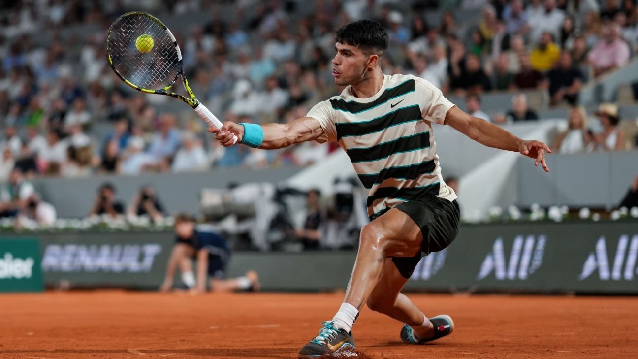 Alcaraz no defenderá su título del Abierto de Francia por lesión en la muñeca