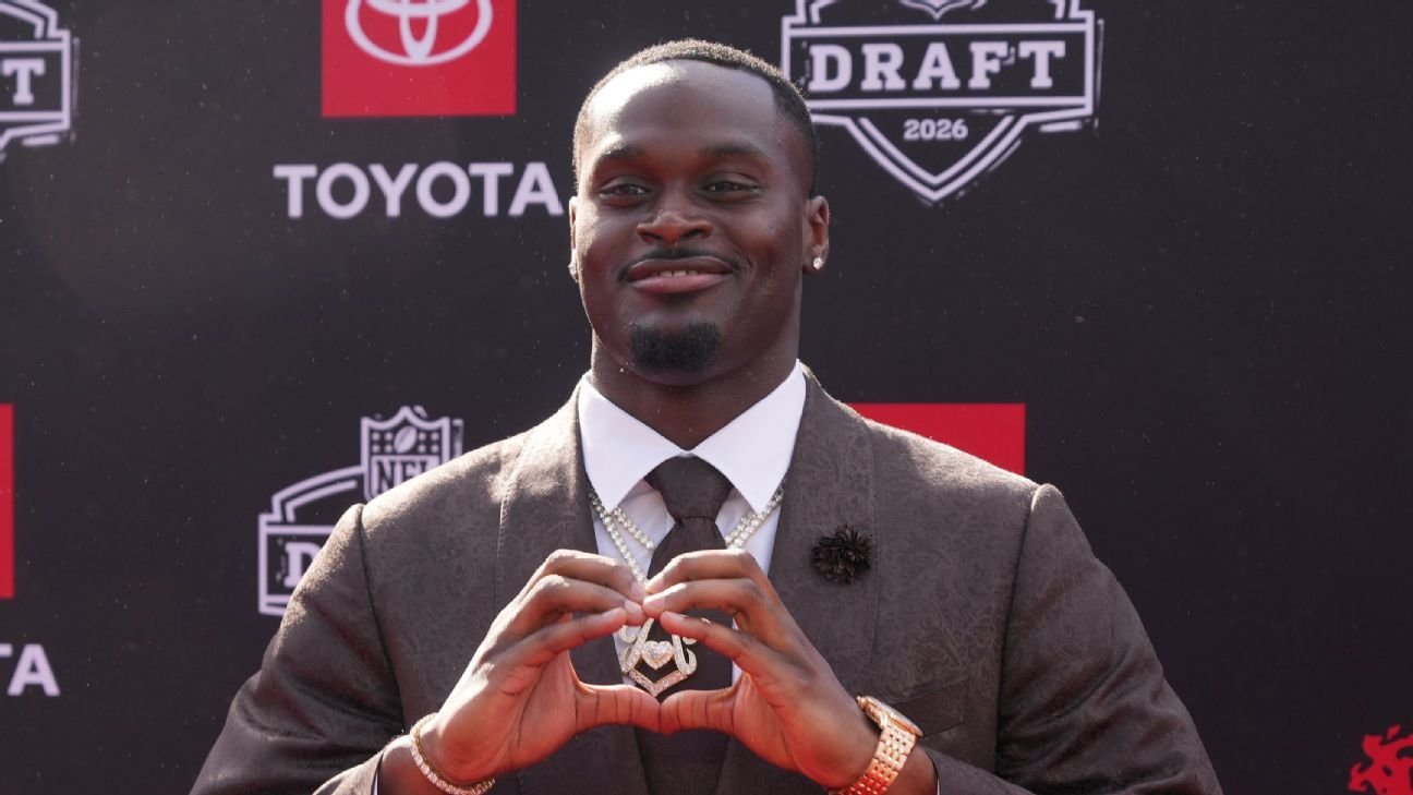 Draft de la NFL 2026: Jeremiah Love llama la atención con un disfraz de cómic personalizado