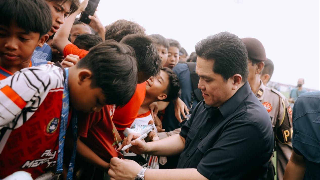 Erick Thohir, convertido en un evento para jóvenes talentos del fútbol indonesio, valora el torneo Bali 7s 2026