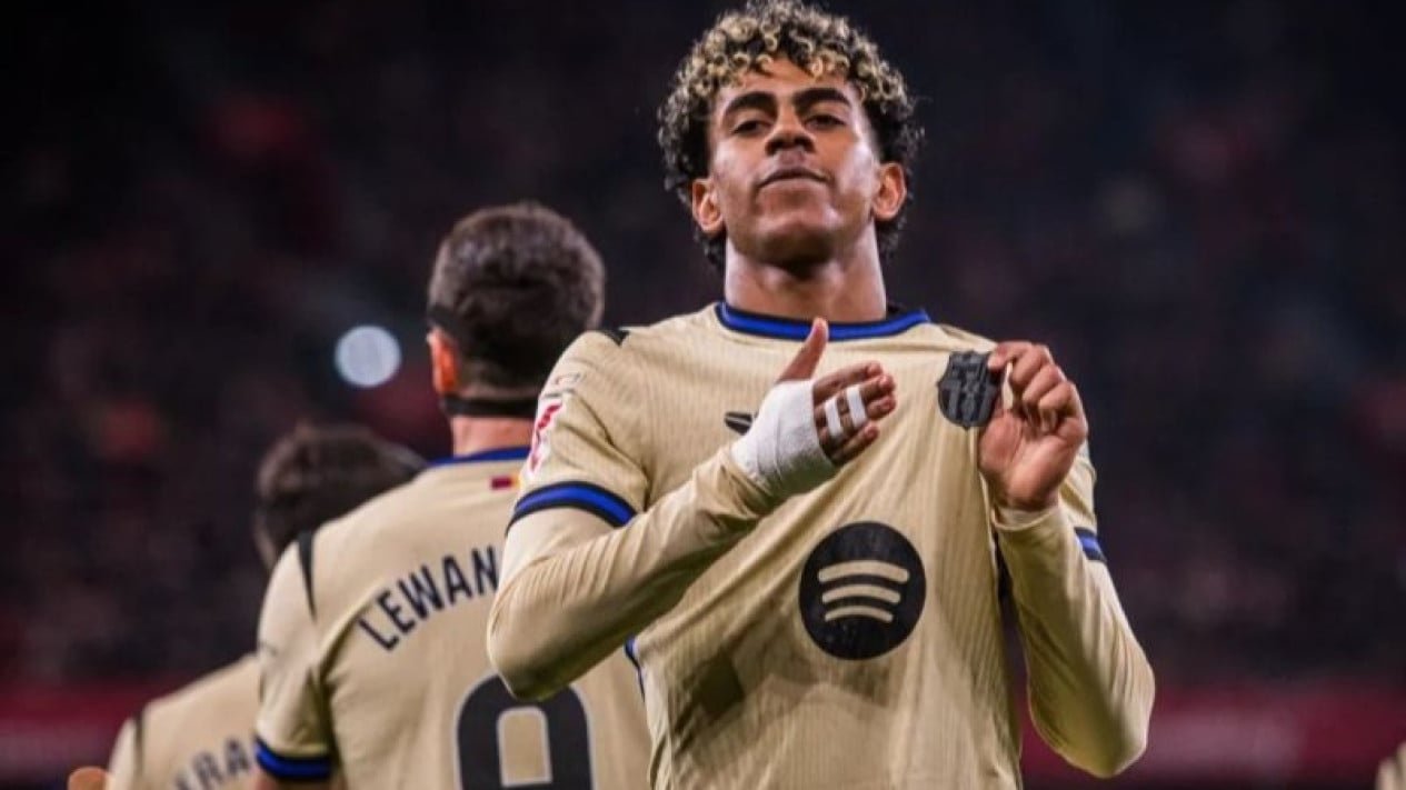 Sin darse por vencido, Lamine Yamal enciende el espíritu de regreso del Barcelona en la sede del Atlético de Madrid