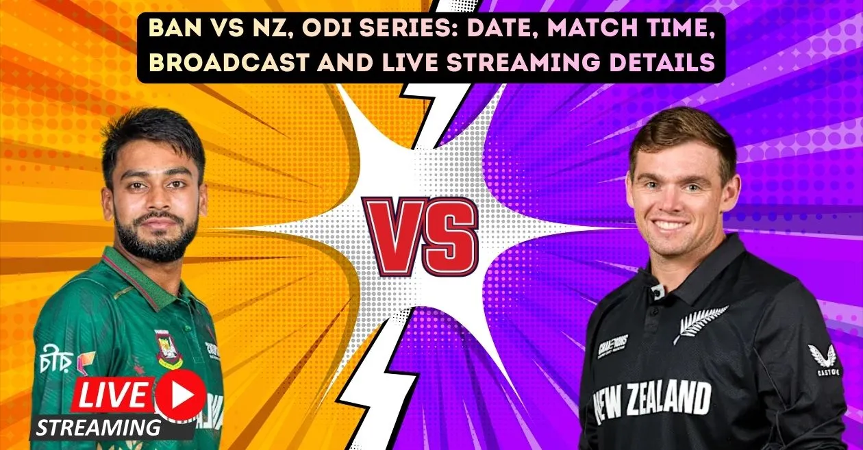 BAN vs NZ, serie ODI: fecha, hora, transmisión y detalles de la transmisión en vivo del partido