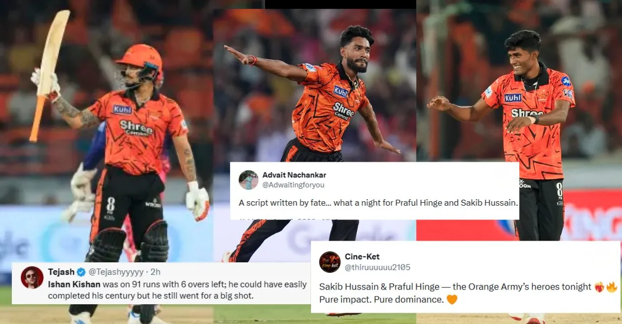 IPL 2026: Los fanáticos se vuelven locos cuando Praful Hinge, Sakib Hussain e Ishan Kishan brillan en la victoria dominante de SRH contra RR